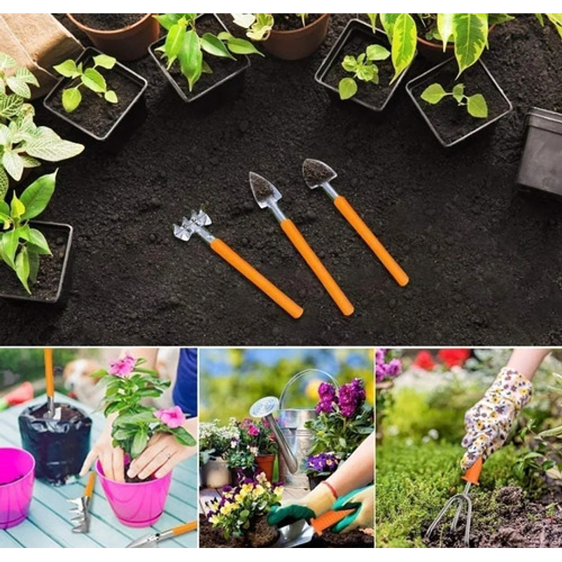Kit Herramientas Jardinería En Acero x10 Piezas Más bolso 13