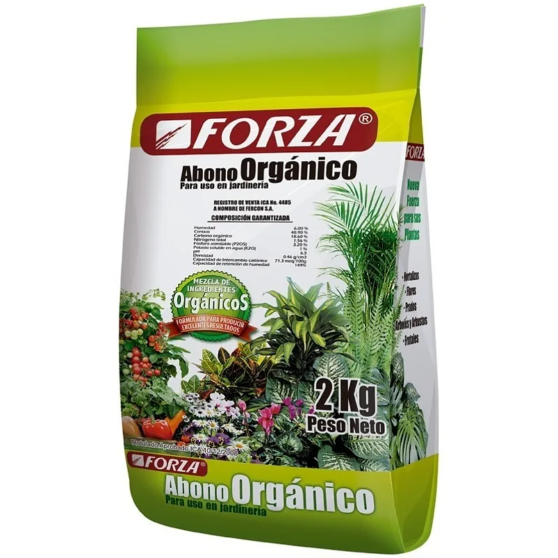 Sustrato Abono Orgánico Forza Para Plantas x2kg 1