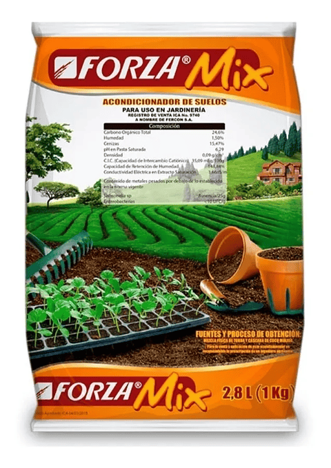 Sustrato Abono Forza Mix Tierra Mejorada Para Plantas x1kg