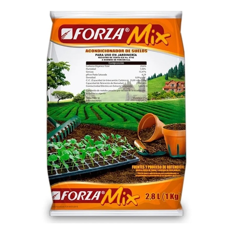 Sustrato Abono Forza Mix Tierra Mejorada Para Plantas x1kg 1
