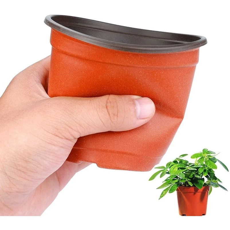 Macetas plásticas de siembra x30 unidades 8cm alto x10cm diametro 4