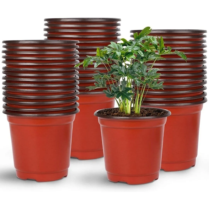 Macetas plásticas de siembra x30 unidades 8cm alto x10cm diametro 1