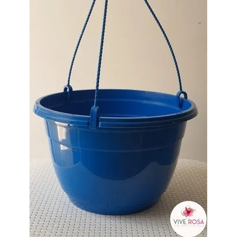 Maceta plástica de colgar para plantas de 20cm diámetro 8