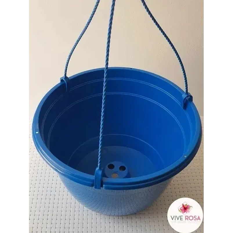 Maceta plástica de colgar para plantas de 20cm diámetro 9