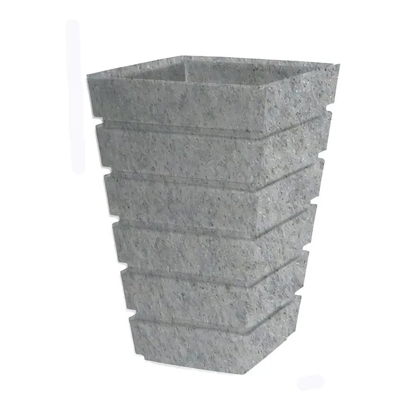 Maceta De Plantas Plástica Gemello Acanalada 33*33*52cm Alto 2