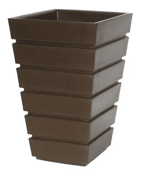 Maceta De Plantas Plástica Gemello Acanalada 33*33*52cm Alto