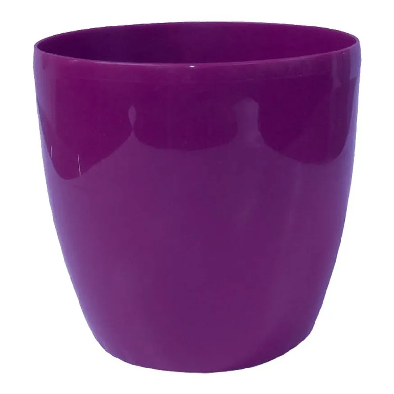 Maceta Plástica Bahía Colores 17cm Diámetro x15cm Alto Fina 11