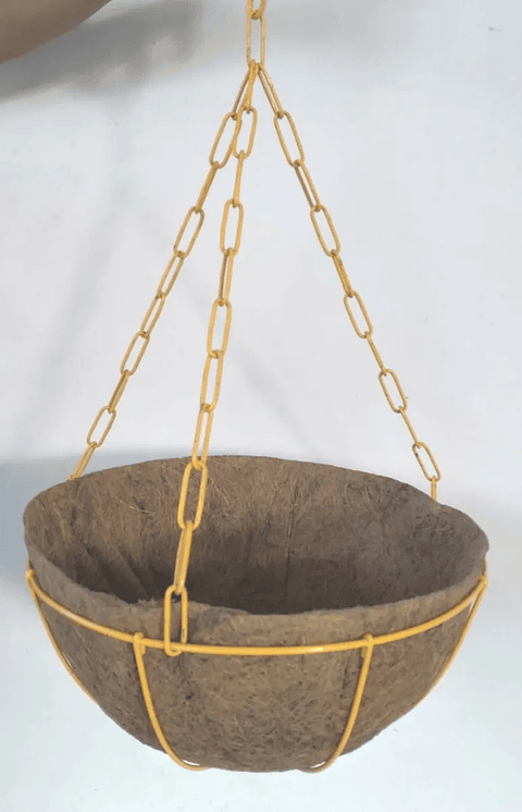 Canasta De Colgar Para Plantas Más Nido De Coco x32 Centímetros Diámetro.