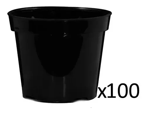 Maceta de Siembra Tipo Vivero x100 unidades 14 centimetros Diámetro x12 Alto P14