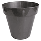 Maceta Redonda Plástica Brillante 22 centimetros Diámetro x19 cm Alto Milan - Miniatura 1