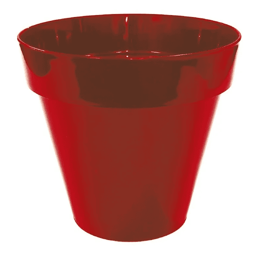 Maceta Redonda Plástica Brillante 22 centimetros Diámetro x19 cm Alto Milan 3