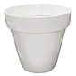 Maceta Redonda Plástica Brillante 22 centimetros Diámetro x19 cm Alto Milan - Miniatura 4