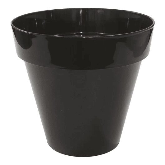 Maceta Redonda Plástica Brillante 22 centimetros Diámetro x19 cm Alto Milan 6