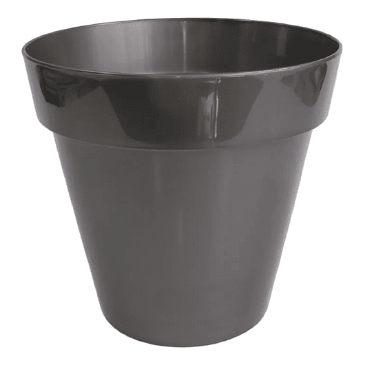 Maceta Plástica Milán Brillante 18cm Diámetro x16cm Alto 6