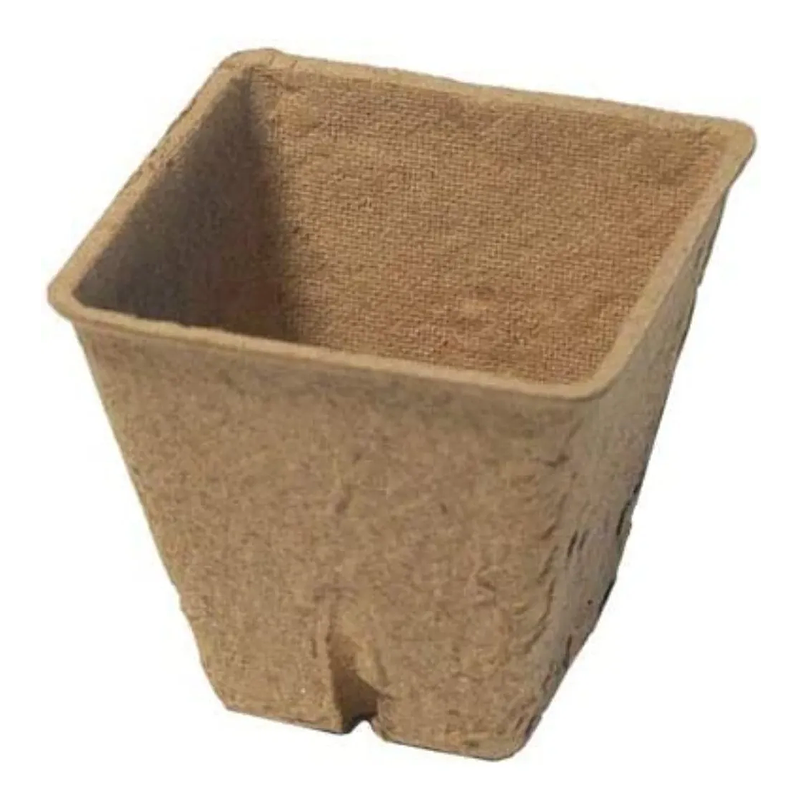 Maceta Papel Orgánico Biodegradable x100 Unidades Semillero 6x6 centímetros 1