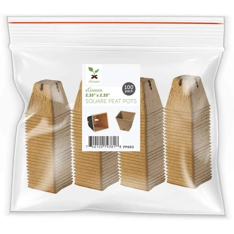 Maceta Papel Orgánico Biodegradable x100 Unidades Semillero 6x6 centímetros 6