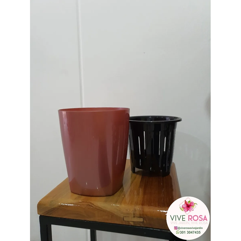 Matera De Absorción De Agua Autónomo Plantas Naturales  Rosa Oscuro 1