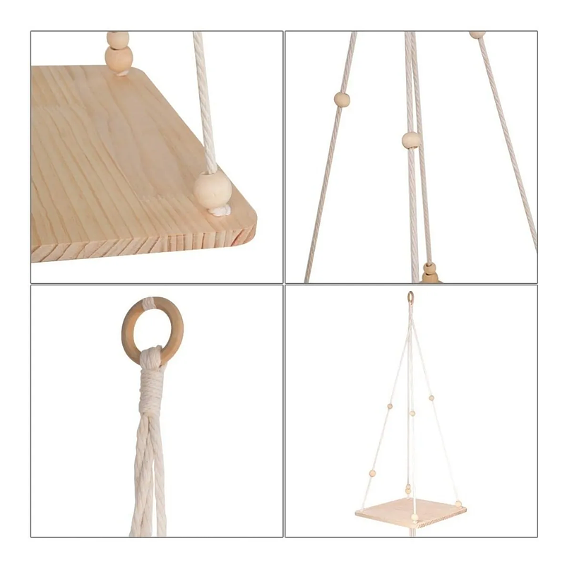 Maceta Colgante En Macramé Bohemio Para Plantas 114cm Largo 3