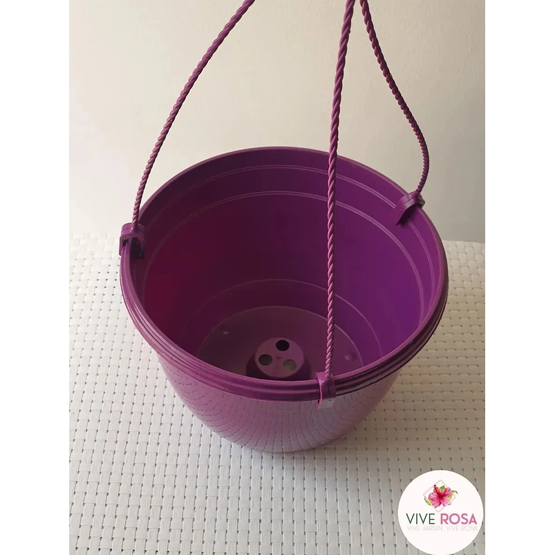 Maceta Plástica De Colgar Para Plantas De 25cm Diámetro 4