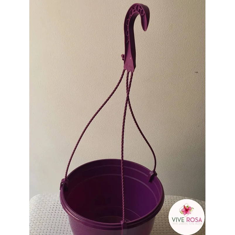 Maceta Plástica De Colgar Para Plantas De 25cm Diámetro 5
