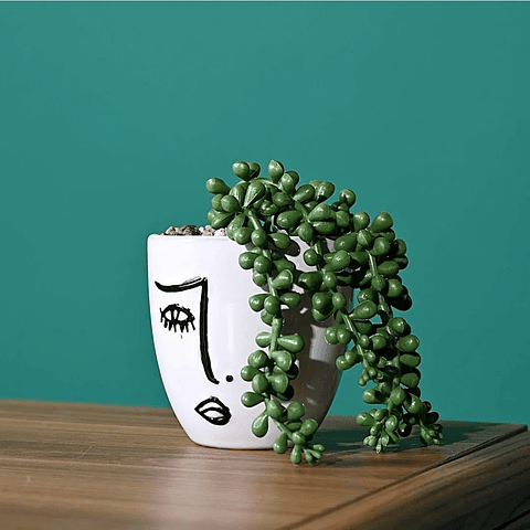 Macetas Cerámica Premium x1 Unidad 10cm Alto x9cm Diámetro Brillante