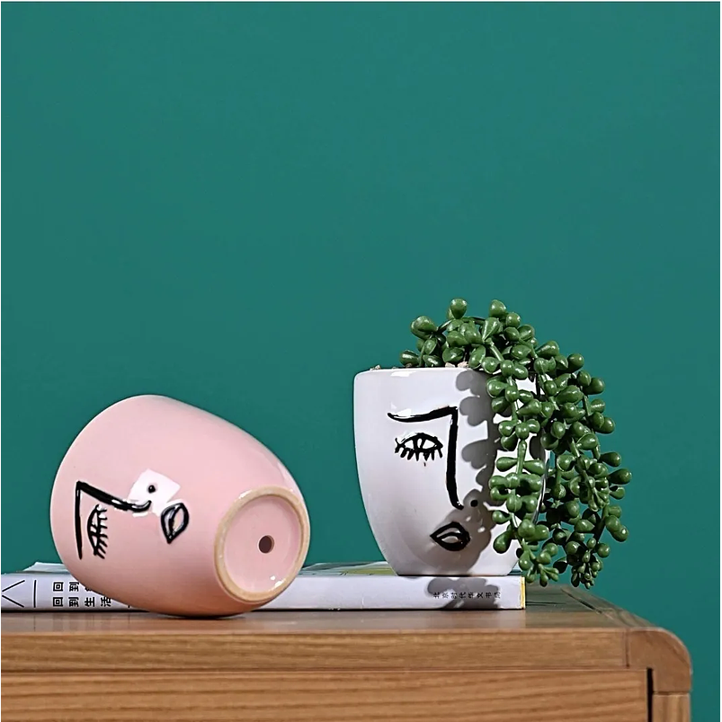 Macetas Cerámica Premium x1 Unidad 10cm Alto x9cm Diámetro Brillante 5