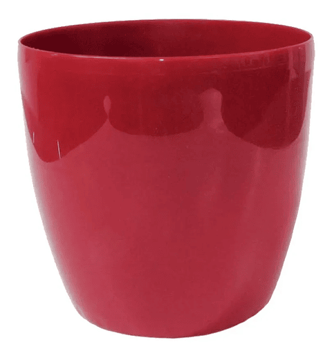 Maceta Plástica Bahía Colores 14cm Diámetro x13,4cm Alto Fina