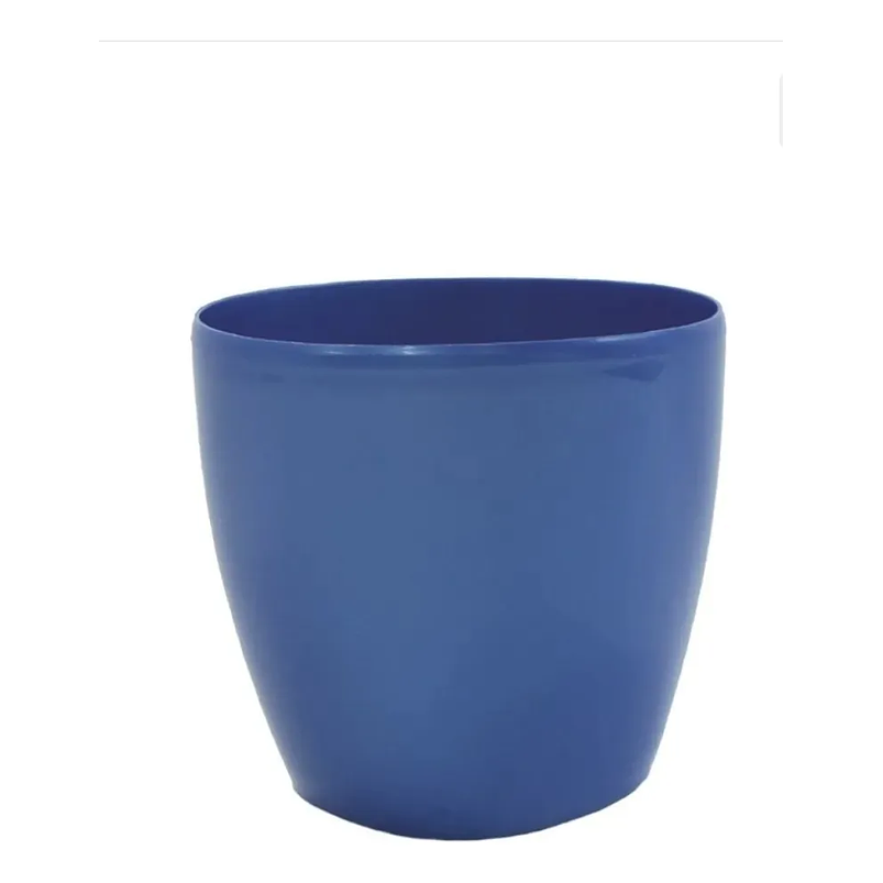 Maceta Plástica Bahía Colores 14cm Diámetro x13,4cm Alto Fina 6