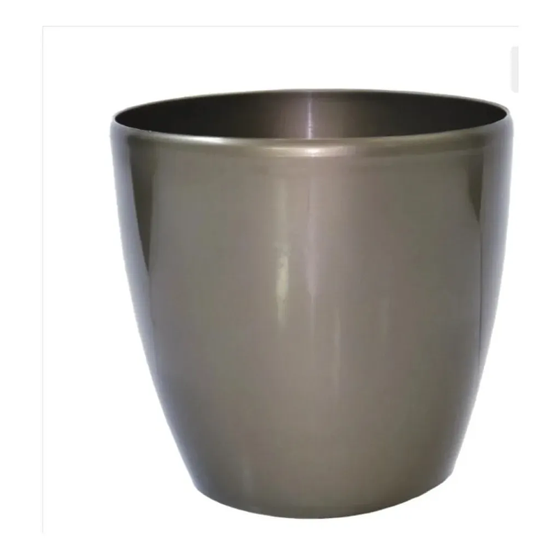 Maceta Plástica Bahía Colores 14cm Diámetro x13,4cm Alto Fina 7