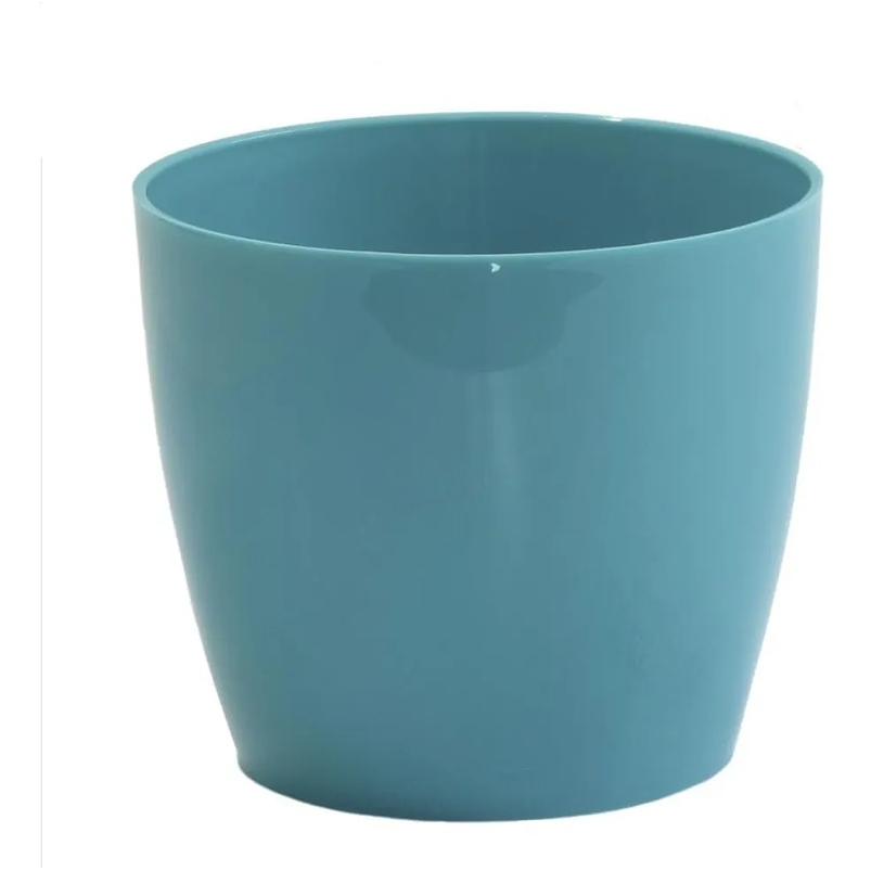 Maceta Plástica Bahía Colores 14cm Diámetro x13,4cm Alto Fina 8