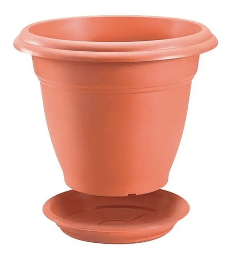 Maceta Plantas Plástica Clásica Más Plato 30cm Diámetro x23cm Alto