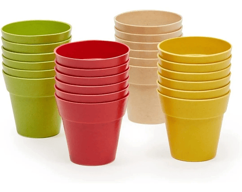 Macetas Plantas x6 Unidades Tipo Recordatorio 4cm Diámetro x6cm Alto