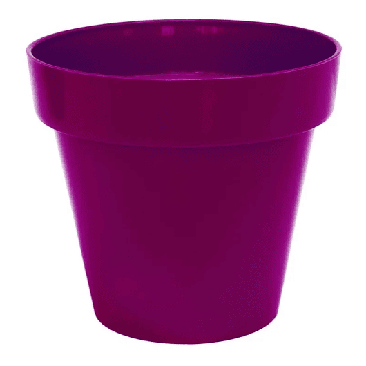 Maceta Plástica Milán Brillante 14cm Diámetro x12,5cm Alto 4