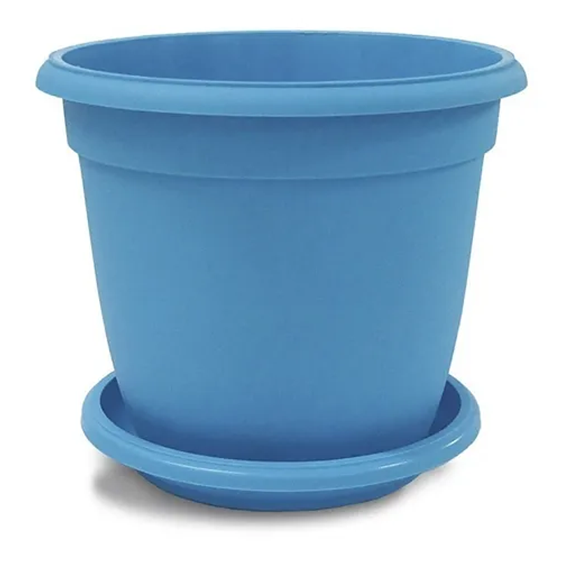 Maceta Plantas Redonda Plástica 18cm Diámetro x15cm Alto Más Plato 1