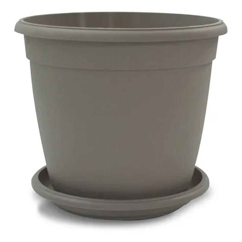 Maceta Plantas Redonda Plástica 18cm Diámetro x15cm Alto Más Plato 4