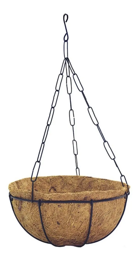 Canasta De Colgar Para Plantas Más Nido De Coco x50 Centímetros Diámetro