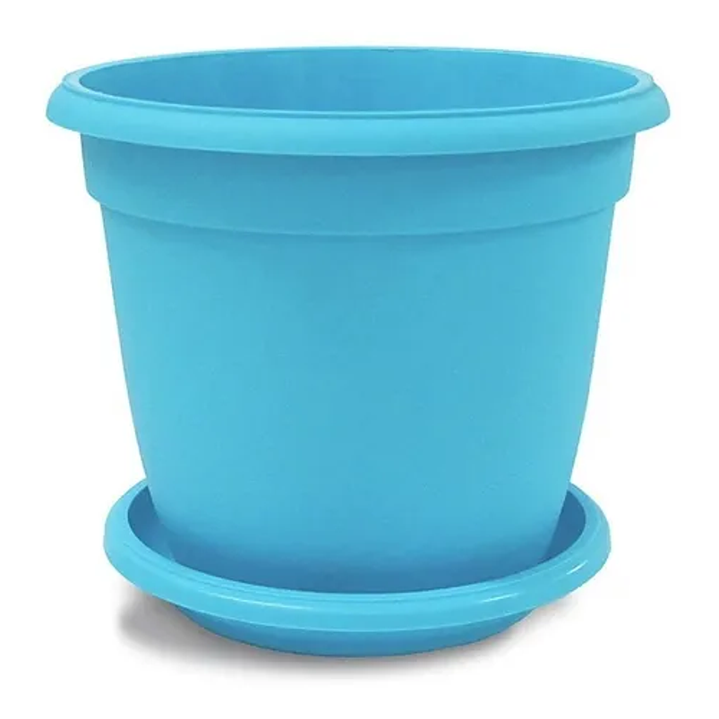 Maceta Plantas Redonda Plástica 31cm Diámetro x28cm Alto Más Plato 4