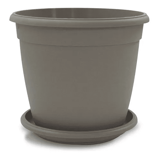 Maceta Plantas Redonda Plástica 31cm Diámetro x28cm Alto Más Plato 6