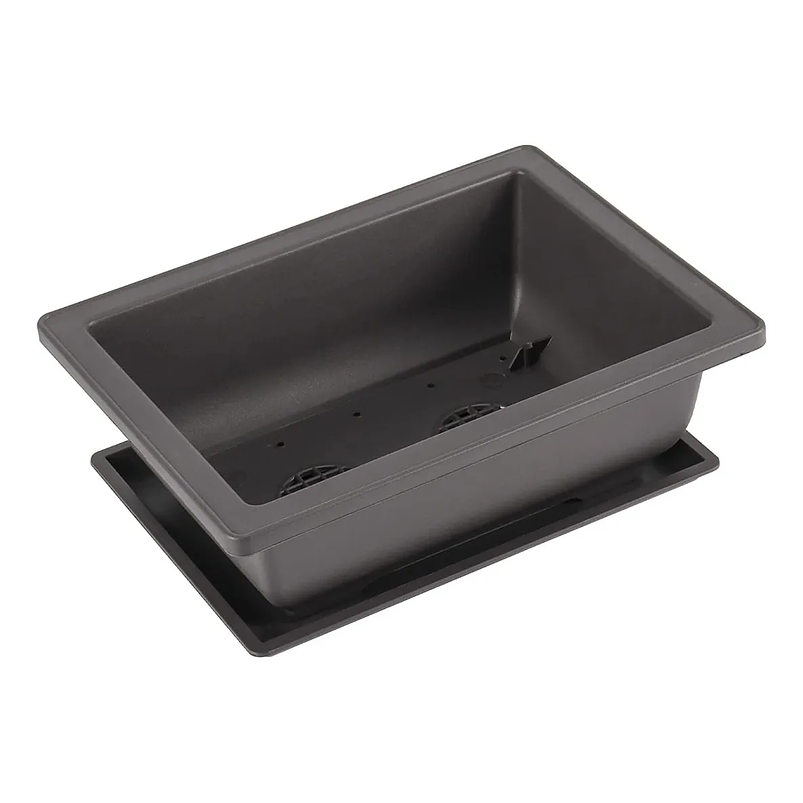 Maceta Plástica Bonsái 16cm Largo x12cm Rectangular Más plato  1