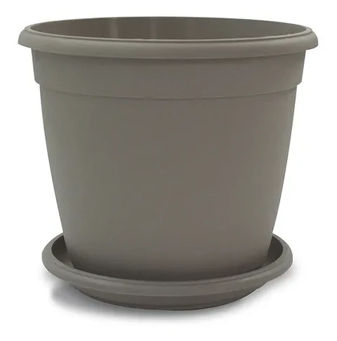 Maceta Plantas Redonda Plástica 21cm Diámetro x19cm Alto Más plato
