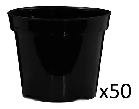 Maceta de Siembra Tipo Vivero x50 Unidades 14cm Diámetro x12 Alto P14