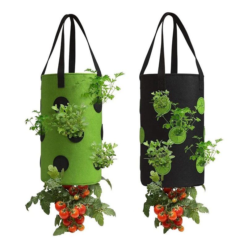 Maceta Siembra Tela Especial Colgar x3 Galón 20cm Diámetro x30 Alto 1