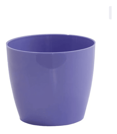 Maceta Plástica Bahía Colores 9cm Diámetro x8cm Alto Fina