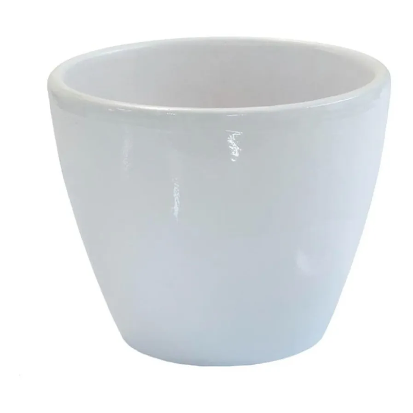 Maceta En Arcilla Pintada Brillante Tulipa 14cm Diámetro x11cm Alto 3