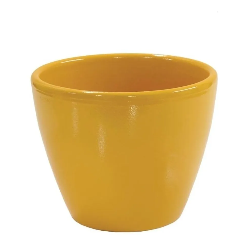 Maceta En Arcilla Pintada Brillante Tulipa 14cm Diámetro x11cm Alto 4