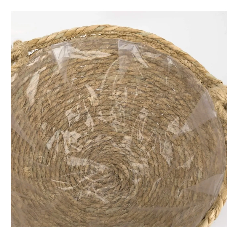 Maceta Plantas Colgar Pasto Marino Natural 23cm Diámetro x14cm Alto 4