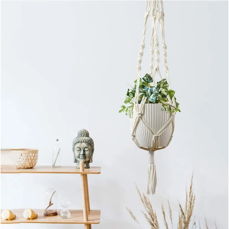 Maceta Plástica Plantas Diseño Ranurado 15.7cm Diámetro x13.7cm 5