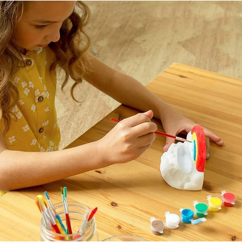 Kit Maceta Plantas Para Decoración Con Pintura Juego Niños 6