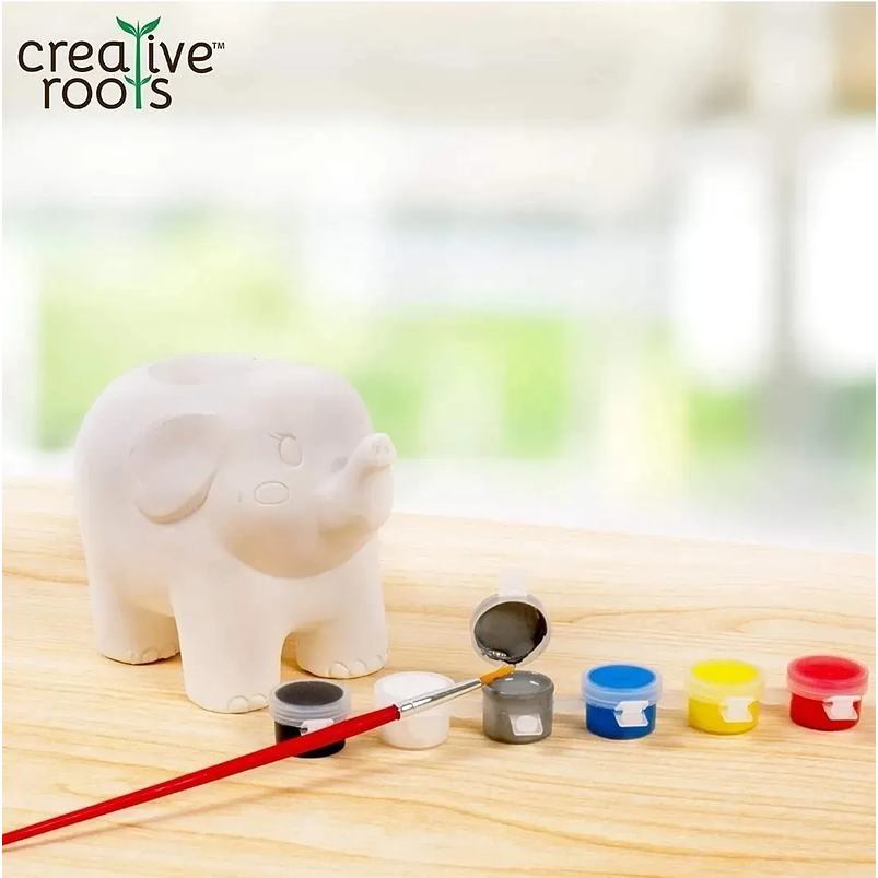 Kit Maceta Plantas Para Decoración Con Pintura Juego Niños 12