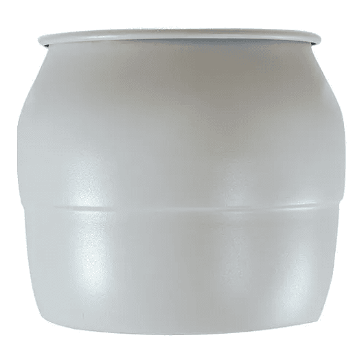 Matera - Maceta Aluminio Blanco Mate 15cm Diámetro x12 Cm Alto 1